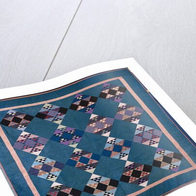An Amish bird in flight design coverlet by Anonymous