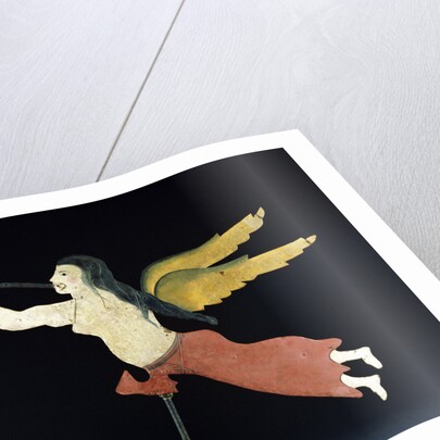 A sheet metal Angel Gabriel weathervane by Anonymous