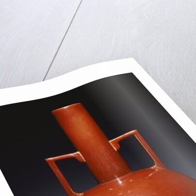 A large stoneware vase designed by Dr Christopher Dresser