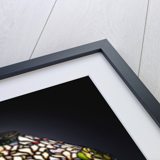 Tiffany Studios 'Cyclamen' leaded glass and bronze table lamp by Anonymous