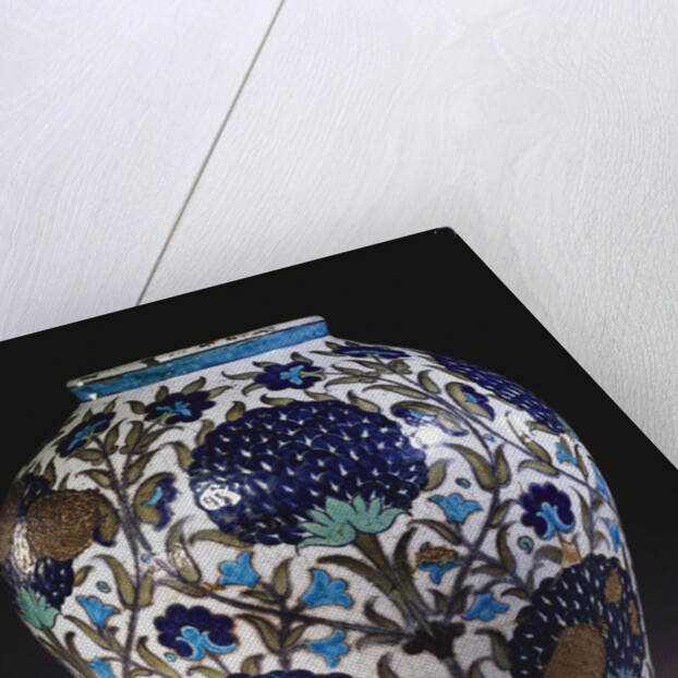 A glazed earthenware 'Persian' vase by William de Morgan