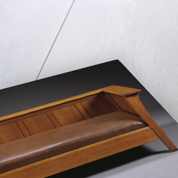 L. & J.G. Stickley Company oak 'Prairie' settle by Anonymous