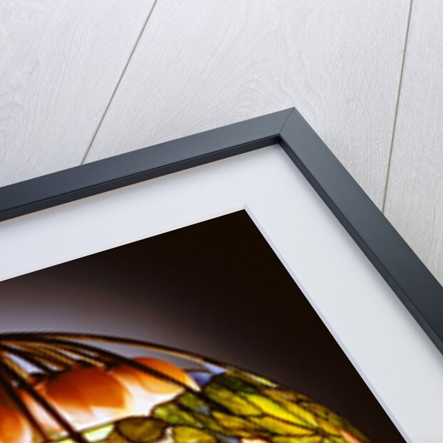 Tiffany Studios leaded glass, bronze and mosaic 'Lotus' lamp by Anonymous