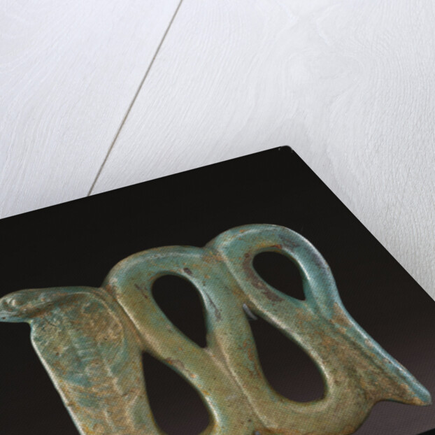 An Egyptian pale-blue faience plaque of a cobra, Dynasty XXVI-XXX, 664-30 B.C by Anonymous