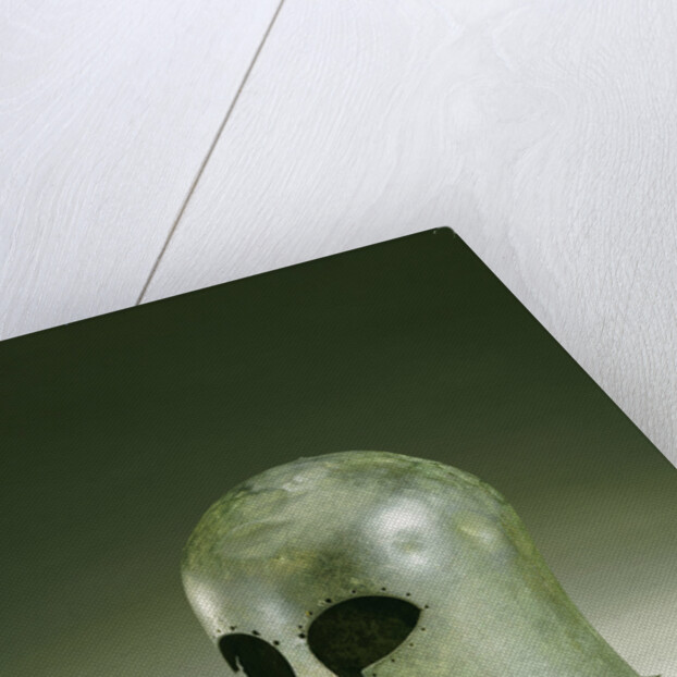 A Greek bronze Corinthian helmet by Anonymous