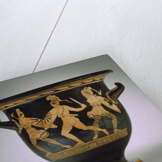An Apulian red-figure bell krater depicting an Amazonomachy by Anonymous