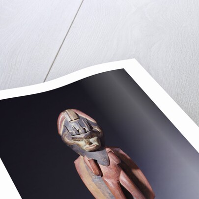 Northern Haida carving of a shaman upon the back of a sculpin by Anonymous