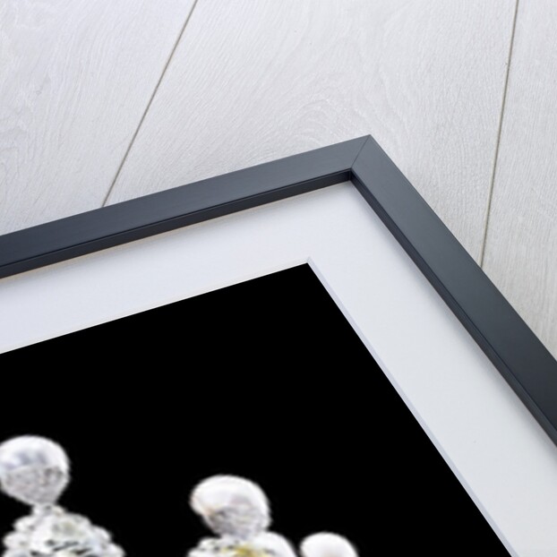 An extraordinary coloured diamond, diamond, natural pearl and ruby crown, mounted in platinum by Anonymous