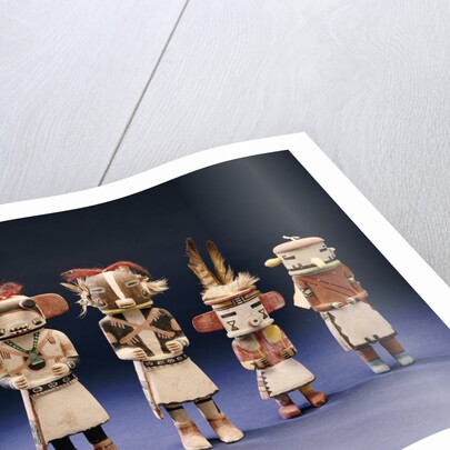 Five Hopi cottonwood Kachina dolls by Anonymous