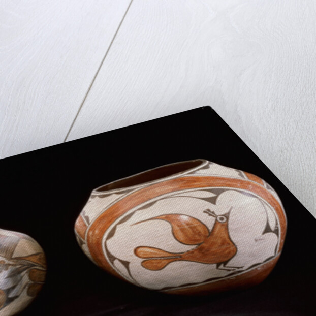 Two Zia polychrome jars by Anonymous