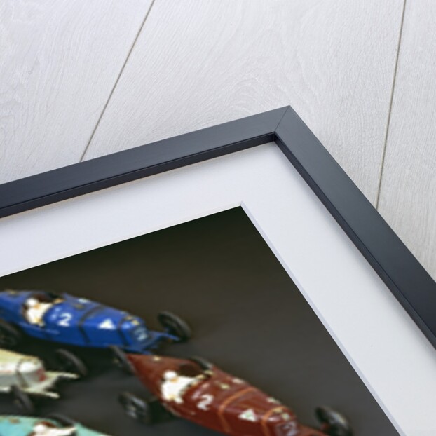 A group of CIJ clockwork painted tinplate Alfa Romeo P2 racing cars, late 1920s by Anonymous