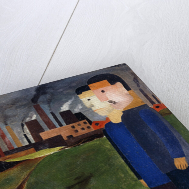 Industrial Landscape and Workers by Franz Wilhelm Seiwert