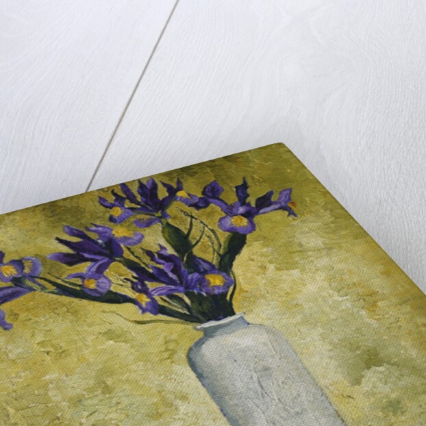 Irises in a Tall Vase by Christopher Wood