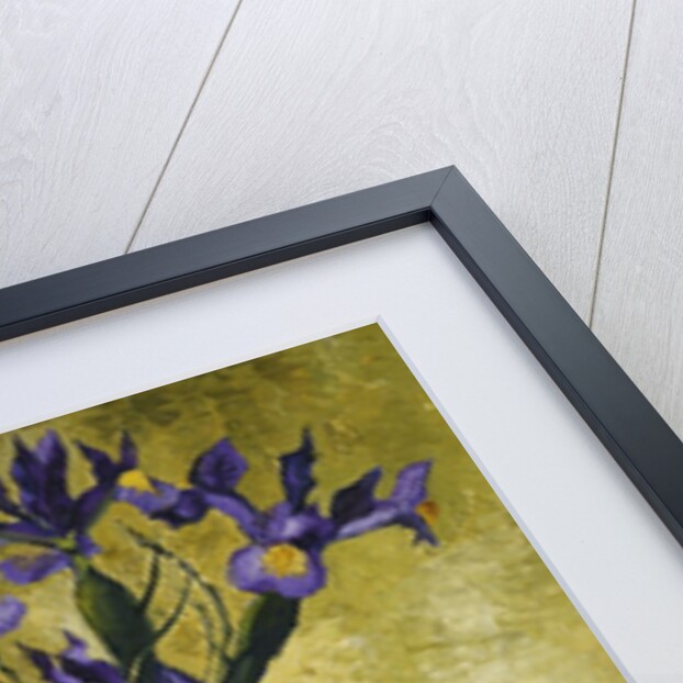 Irises in a Tall Vase by Christopher Wood