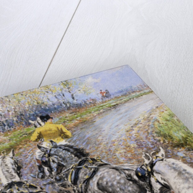 'The Kings Highway', Study from the Box Seat of The Old Berkeley Coach; The Cock Horse Taking Us up Reigate Hill by Gilbert Holiday