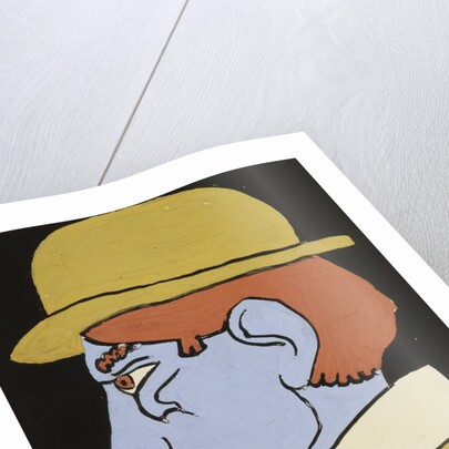 Man with Moustache, Profile by Henri Gaudier-Brzeska