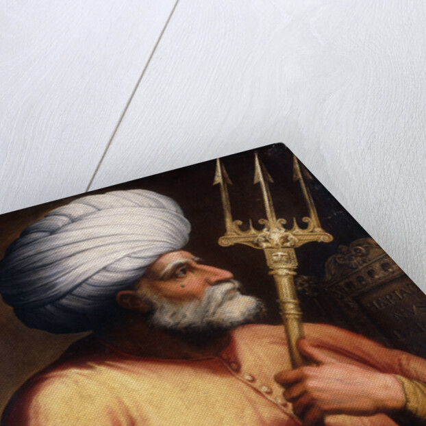 Portrait of Khair el-Din Barbarossa, half-length, holding a Trident by Anonymous