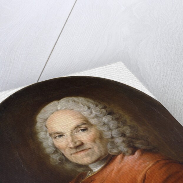 Portrait of Jean-Louis Lemoyne in a Red Coat by Louis M Tocque