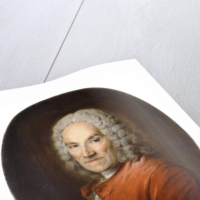 Portrait of Jean-Louis Lemoyne in a Red Coat by Louis M Tocque