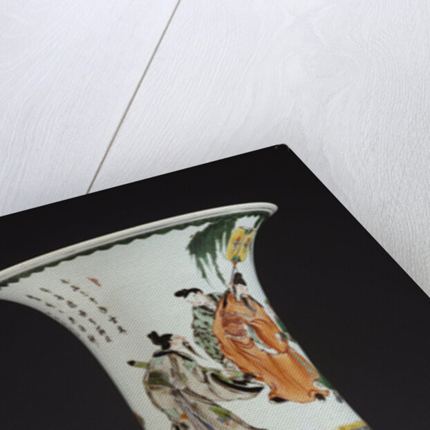 A very fine famille verte Yanyan vase, Kangxi by Anonymous