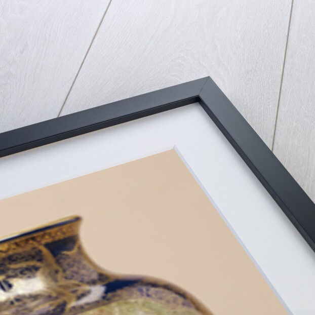 A large Kinkozan vase depicting a lady playing a koto with ladies and children beneath a wisteria by Anonymous