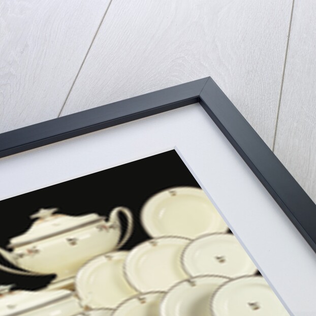 A Wedgwood composite creamware crested part dinner-dervice by Anonymous