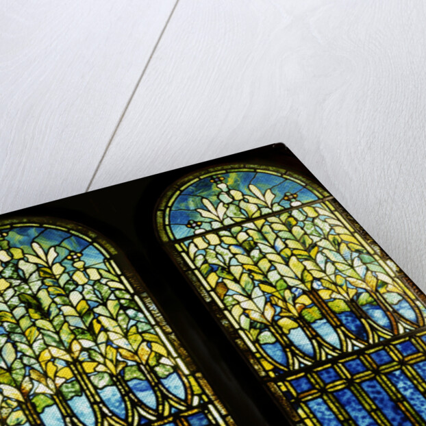 Tiffany Studios leaded and plated glass windows by Anonymous