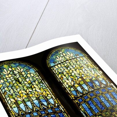 Tiffany Studios leaded and plated glass windows by Anonymous