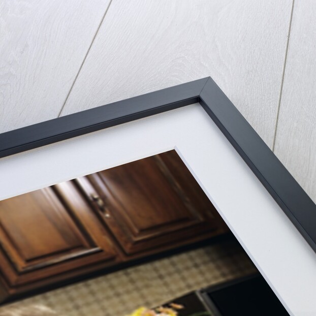 1970s Mother Daughter Dressed Alike Decorating Cake by Anonymous