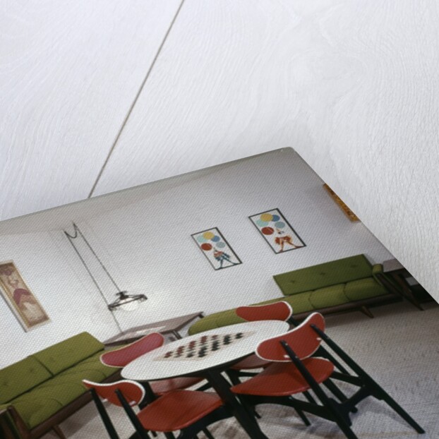 1970s Interior Design Rumpus Recreation Game Rec Room by Anonymous