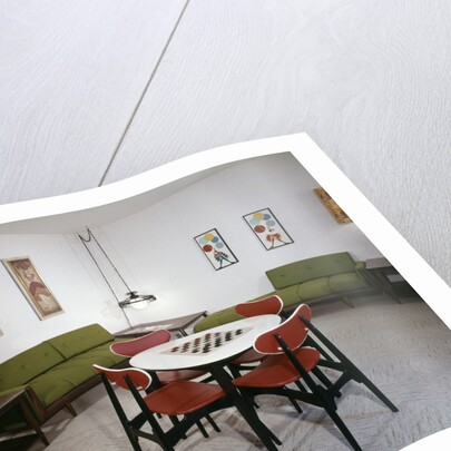 1970s Interior Design Rumpus Recreation Game Rec Room by Anonymous