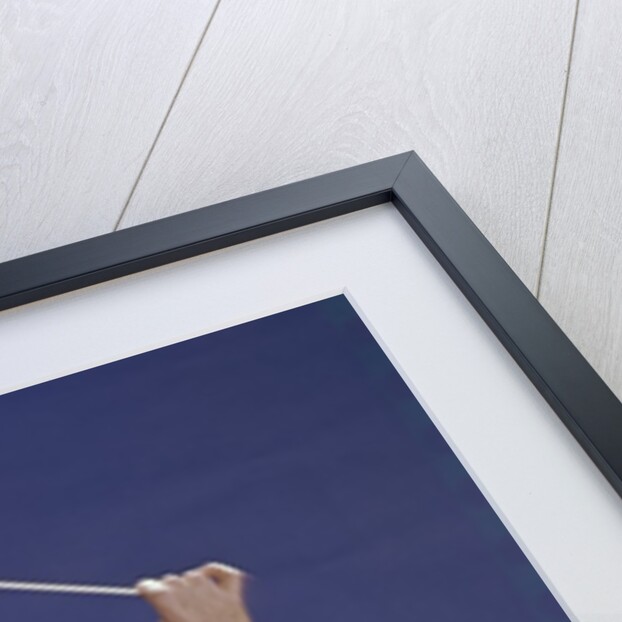 1950s 1960s 1970s View Of Back Of Bald Man Conducting A Symphony Orchestra by Anonymous