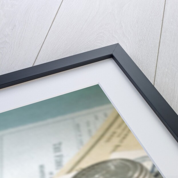 1960s Businessman Facial Expression Background Money Checks Coins Finance Banking Business Retro by Anonymous