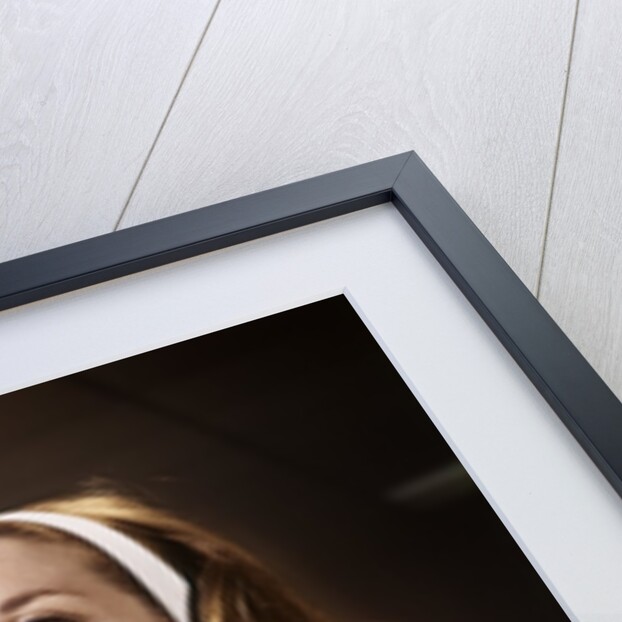 1960s Smiling Laughing Woman Holding Bowling Ball Retro by Anonymous