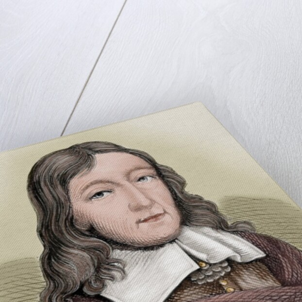 John Milton (1608-1674). British poet. Colored engraving by Anonymous