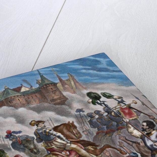 The Portuguese succession crisis of 1580. The fall of Lisbon leaded by the Duke of Alba. by Anonymous