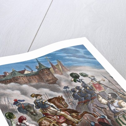 The Portuguese succession crisis of 1580. The fall of Lisbon leaded by the Duke of Alba. by Anonymous
