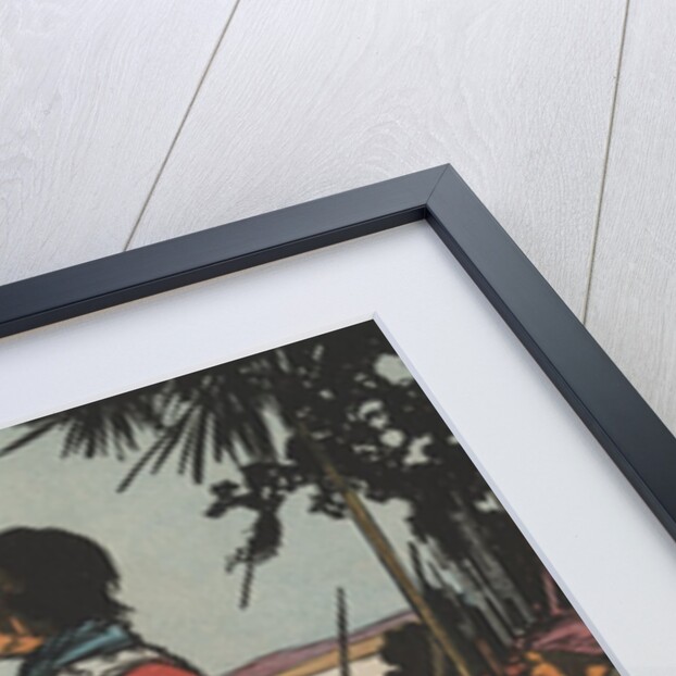 Spanish explorer and conquistador Hernando de Soto standing on shore by Anonymous