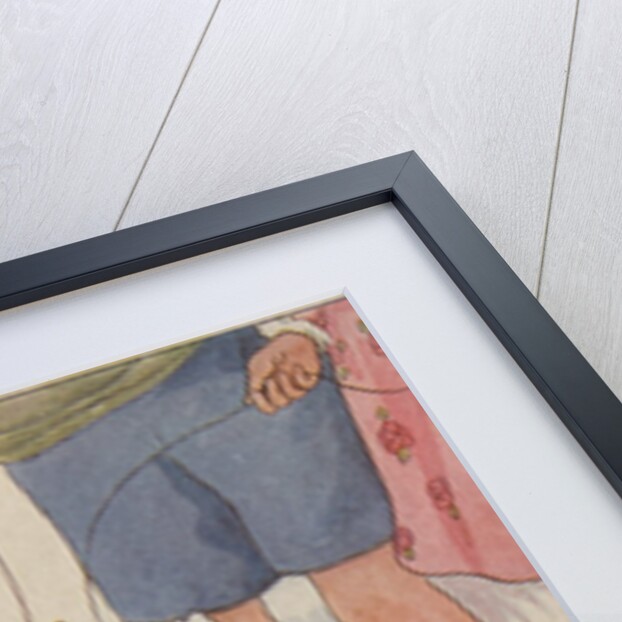 Kitten playing with string by Anonymous