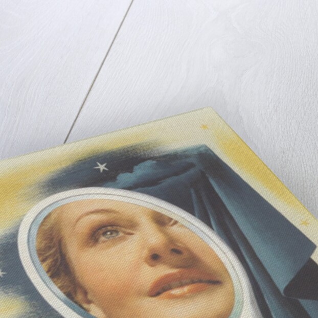 Woman's Face in Mirror by Anonymous