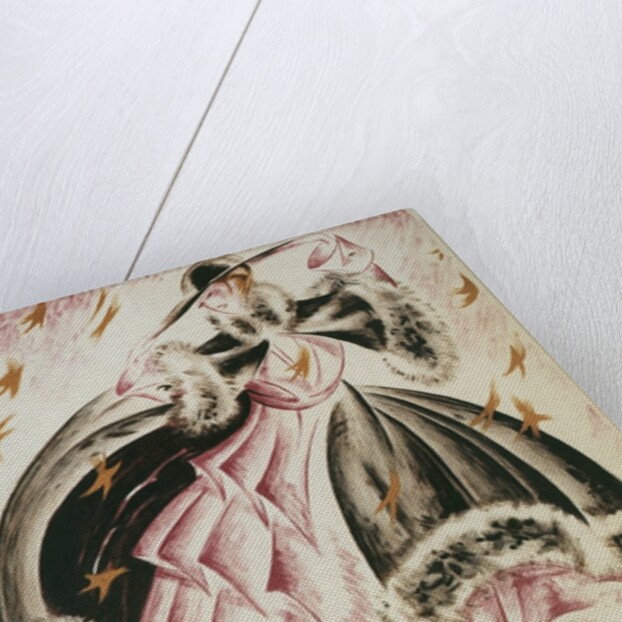 Seiden-Greider Poster with Fashionable Woman by Anonymous