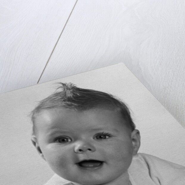 1950s Crawling Happy Curious Baby by Anonymous