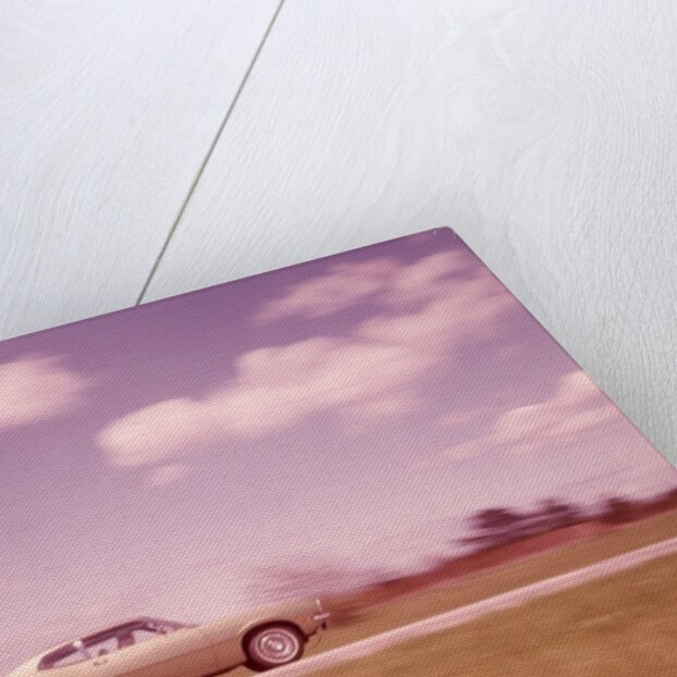 1960s Blurred Motion Of Car On Road by Anonymous