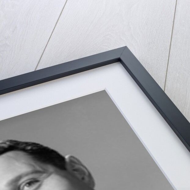 1950s Smiling Man Drying Plate With Dish Towel Looking At Camera by Anonymous