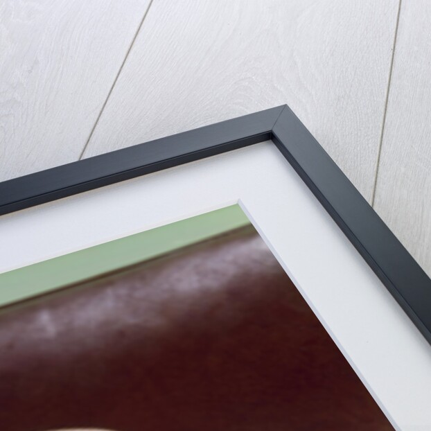 1960s Chubby Baby Sitting In Leather Office Chair Talking On Telephone by Anonymous