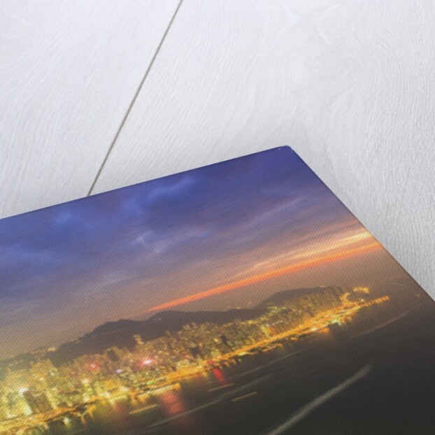Hong Kong cityscape at sunset by Anonymous