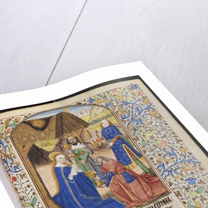 Adoration of the Magi from a French illuminated manuscript by Anonymous