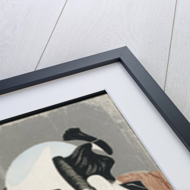 A double half-length portrait of the actors Nakajima Wadaemon as Bodara Chozaemon and Nakamura Konozo in the role of Gon of the Kanagawaya boathouse by Toshusai Sharaku