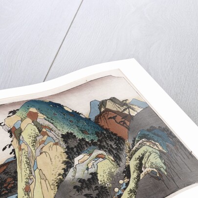 The Lake at Hakone by Ando Hiroshige from the series 'The Fifty-Three Stations of the Tokaido' by Ando Hiroshige