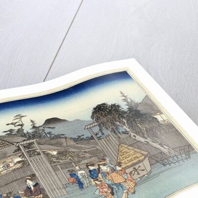 Willow at the Exit of Shimabara by Ando Hiroshige from the series 'Famous Places of Kyoto' by Anonymous